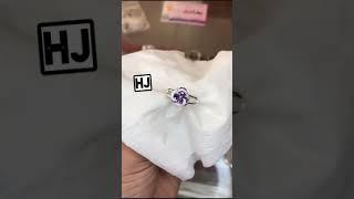 Purple diamond rings 2023/fancy/stylish/heart