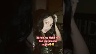 Itni garmi jhelne ke baad barish hui aur Mai naha nhi Shakti #short #minivlog #bhartisingh