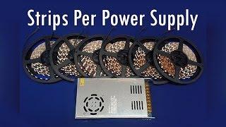 How Many RGB LED Strip per Power Supply?