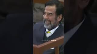 Men Are Brave | Saddam Hussein's reaction to his d£ath || #shorts