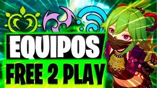 LOS 7 MEJORES EQUIPOS F2P | GENSHIN IMPACT