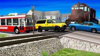 Train Accidents #14 - BeamNG Drive | CrashTherapy