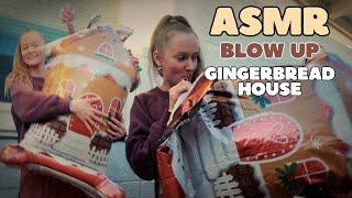 ASMR Gingerbread House Foil Balloon  | Blowing Up Balloon