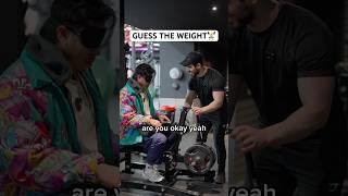 Can you guess the weight better? #shorts #viralshort #gym #fitness #bulking #guessinggame #gymgame