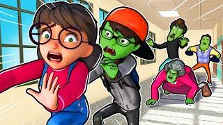 Zombie in School!!! - Nick turns into a Zombie -SCARY TEACHER 3D|VMAni English|