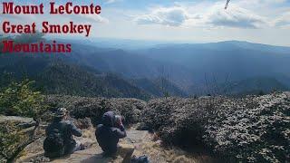 ANOTHER ICY DAY! Hiking Mount LeConte via Alum Cave Trail, Great Smokey Mountains National Park, TN