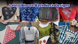 Latest &Trending Blouse designs | Printed Blouse Back Neck Designs | Stylish blouse design