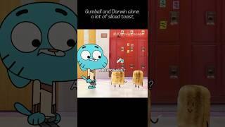 Gumball and Darwin clone a lot of sliced toast.#shorts #anime #cartoon