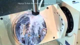 Hurco VMX30Ui Five Axis Vertical Trunnion Type Machining Center - Cervical Bone Plate Demo