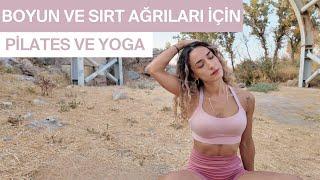 Boyun ve Sırt Ağrılarını Anında Rahatlatan Pilates ve Yoga Dersi // Sadece 18  Dakika!