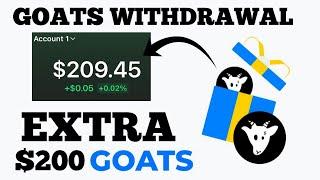 GOAT AIRDROP WITHDRAWAL - Claim Extra $200 Goat Airdrop Token To Your Wallet