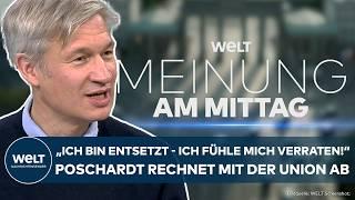 FRIEDRICH MERZ' SCHULDEN-KNALLER: "Ich bin entsetzt!" Wortbruch? Ulf Poschardt fassungslos