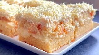 Easy Homemade Cake Recipe! Cake that melts in your mouth - Quick One-Bowl Cake Recipe, Apricot cake