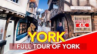 YORK ENGLAND | Walking Tour of the Historic Streets Of York England