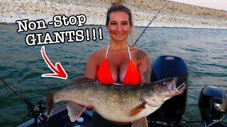 Fishing for MONSTER After MONSTER WALLEYE One After Another!! (THIS WAS CRAZY!!)