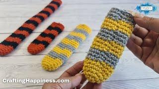 How To Crochet The Perfect Stripes For Amigurumi | Tutorial by Crafting Happiness