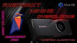 RX5700XT Mining RAVENCOIN Overclocks | EP-033