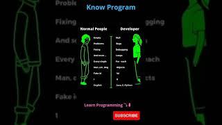 Normal People v/s Programmer