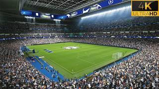 4K | PES 2025 Ultra Realism Graphics Mod | Real Madrid vs AC Milan | UEFA Champions League 2024/25