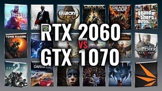 RTX 2060 vs GTX 1070 Benchmarks | Gaming Tests Review & Comparison | 53 tests