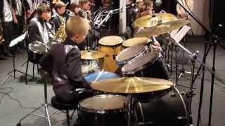 Drum solo - Drummer Daniel Varfolomeyev 10 year