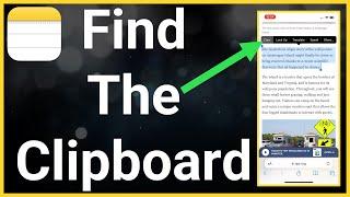 How To Find Clipboard On iPhone