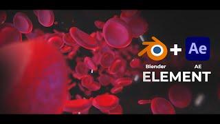 3D Анимация клеток Крови : Blender + Element в After Effects