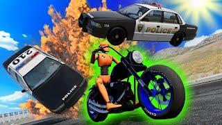 Motorcycle Gets a Superpower and Breaks the Game! (BeamNG Drive Mods)