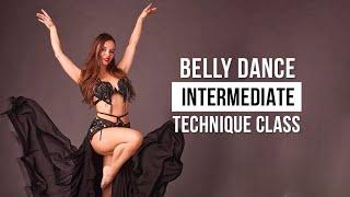 Intermediate Belly Dance Class, Learn to Belly Dance, Tutorial, Drills, Practice