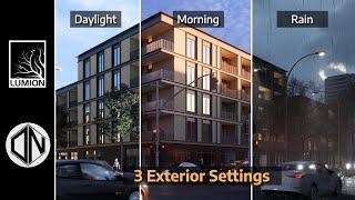 Lumion 2023 - 3 Exterior Render Settings