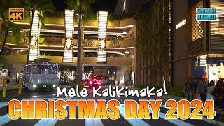 CHRISTMAS DAY 2024 IN WAIKIKI  Hawaii John 4K #hawaii #honolulu #waikiki