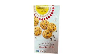 Simple Mills Crunchy Almond Cookies Chocolate Chip #veganfoodtastetest #simplemills #chocolatechip
