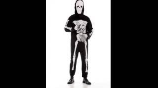 3928   SKELETON jumpsuit mask