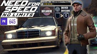 [Need For Speed: No Limits] Outlanders with Ivan Komrad's Mercedes-Benz 190 E 2.5-16 Evolution II