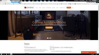 Установка официальной версии  Corona Renderer