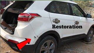 Hyundai creta bumper repair and touching