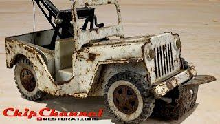 1968 Tonka Jeep Wrecker Snow Plow Tow Truck Recovery Willys CJ2A