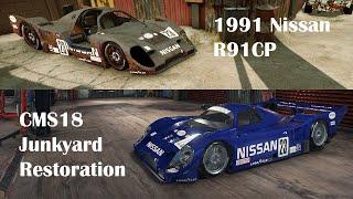 1991 Nissan R91CP - Junkyard Restoration Gameplay Timelapse - Car Mechanic Simulator 2018 CMS18