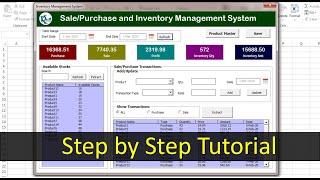 Inventory Management form in Excel | Step by step complete tutorial