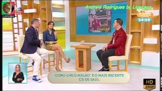 Andreia Rodrigues e as suas belas pernas no programa "Grande Tarde"