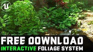 [FREE] Unreal Engine 5 - Advanced Interactive Foliage/Vegetation System