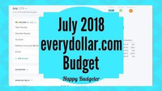 July Every Dollar Budget | Happy Budgeter