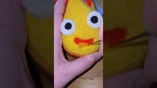 #needlefelting fire!!! making #calcifer from #howlsmovingcastle #felting #ghibli