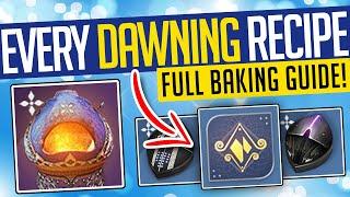 Destiny 2 | EVERY DAWNING RECIPE! All Dawning 2021 Recipes & Ingredients! - MUST WATCH!