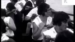 1930s College Girl Rowing Race, Sports, Archive Footage, Teamwork