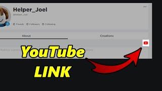 How To Add YouTube Link To Roblox Profile (EASY)