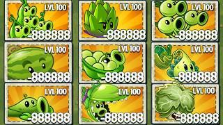 Pvz 2 Tournament 16 GREEN Plants 100% - Who Will Win? -  Plant vs Plant