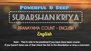 Sudarshan Kriya Pranayama Count (English) |Ujjai Breathing | Bhastrika | Om Chanting #artofliving