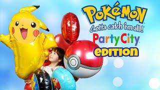 POKEMON PARTY CITY BALLOON SHOPPING 2018 - PIKACHU POKEBALL GIANT BALLOONS HUNT GOTTA CATCH THEM ALL