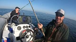 Fishing Day Trolling Bonito fish (Sarda sarda) Palamud near Maslen nos, Primorsko, Bulgaria 02.11.22